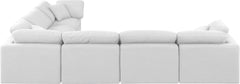 Indulge - Linen 6 Piece Modular Corner Sectional - White