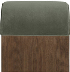 Sable - Velvet Performance Fabric Upholstered Bench