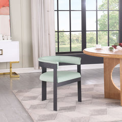 Romeo - Faux Leather Dining Chair With Black Base (Set of 2)