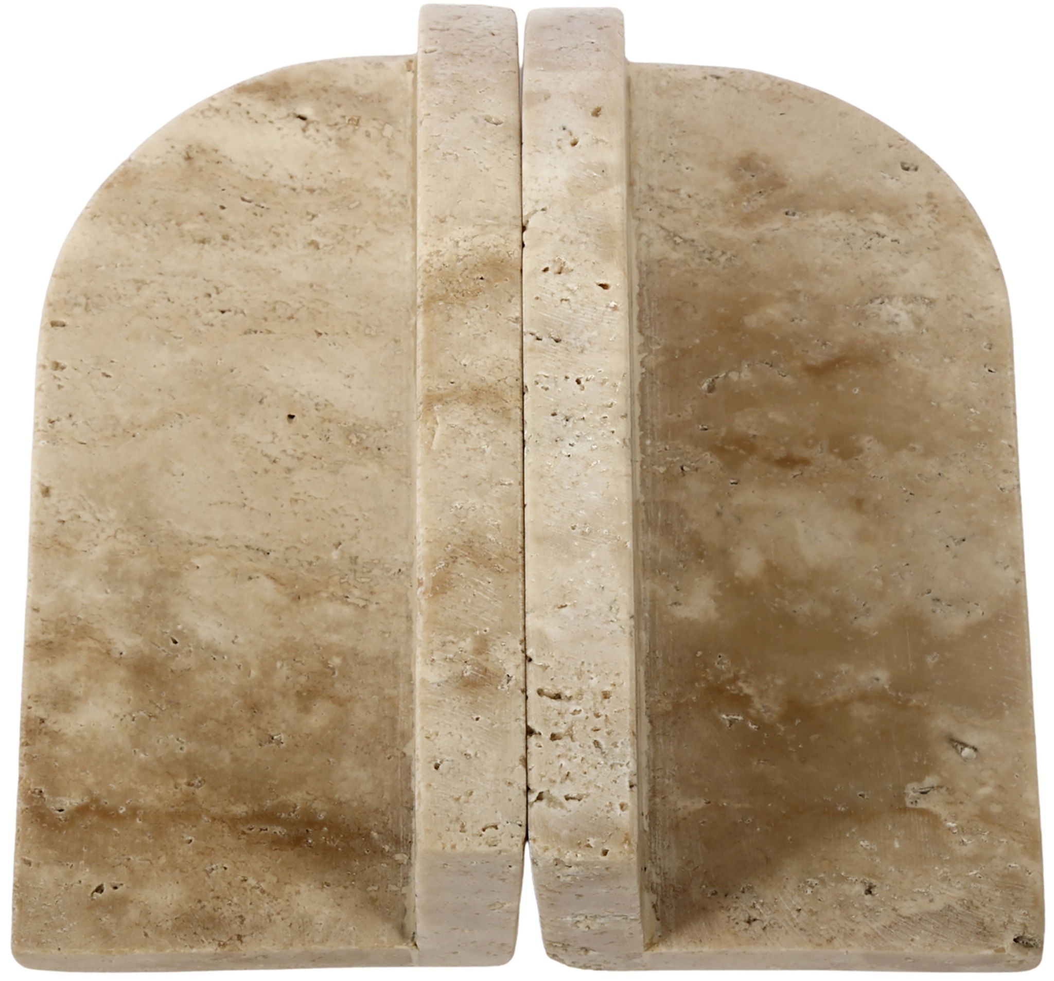 Dufresne - Genuine Marble Bookend - Travertine