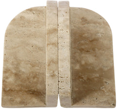 Dufresne - Genuine Marble Bookend - Travertine
