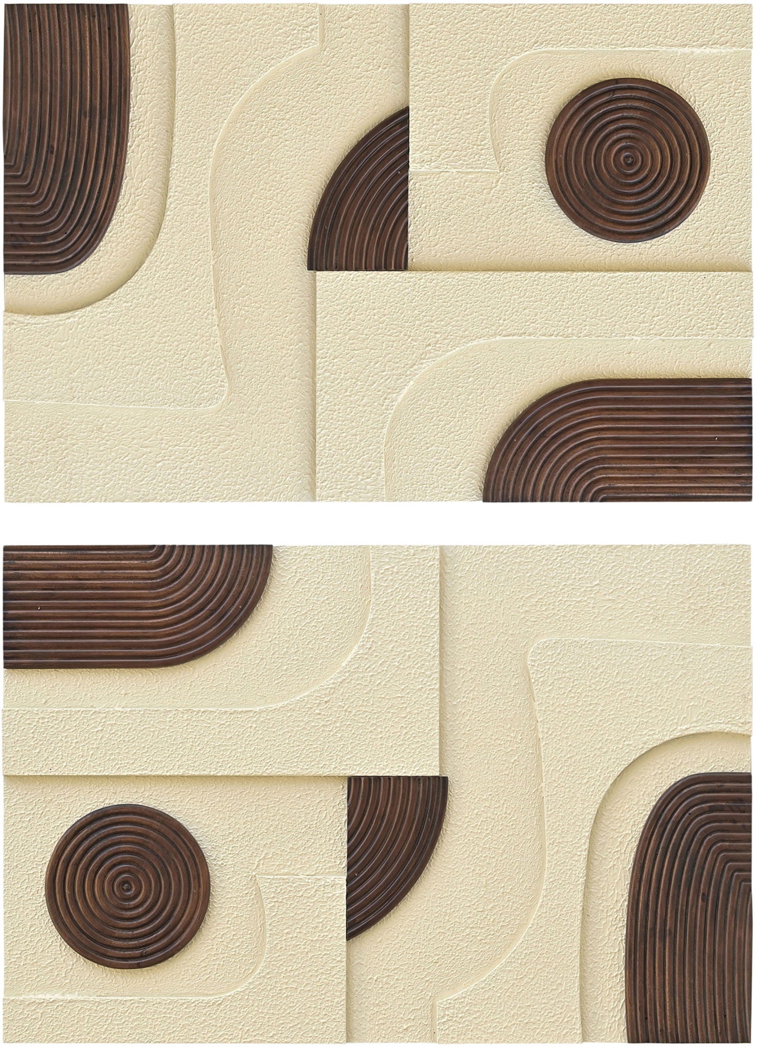 Element - Mango Wood 2 Piece Wall Art