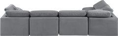Indulge - Velvet 5 Piece Modular Sectional
