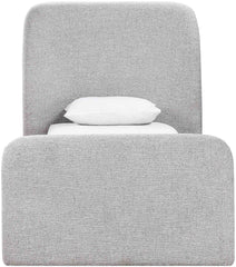 Fira - Linen Textured Fabric Upholstered Bed