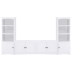 Laughlin - 3-piece Entertainment Center TV Stand - White