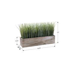 Artificial Grass Plant, Table Decor - Green