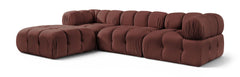 Orin - Velvet 4 Piece Modular Sectional With Chaise