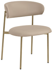 Lupita - Dining Chair With Brushed Gold Legs(Set of 2)