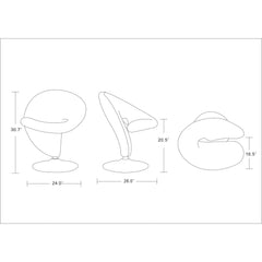 Curl - Swivel Lounge Chair