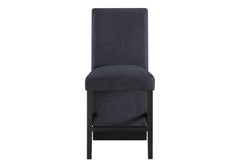 D12BT - 5 Piece Dining Room Set (Bar Table And 4 Bar Stools) - Black / White