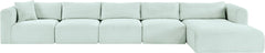 Shaggy - 5 Piece Modular Sectional With Chaise