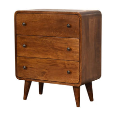 3 Drawer Mini Curved Chest