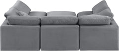 Indulge - Velvet 6 Piece Modular Sectional