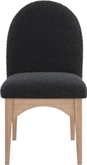 Waldorf - Boucle Dining Side Chair With Natural Legs
