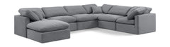 Indulge - Velvet 7 Piece Modular Sectional
