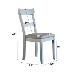 House Marchese - Two Tone Side Chair (Set of 2) - Gray / Pearl Gray
