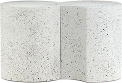 Dimple - 2 Piece Modular End Table - Terazzo Finish