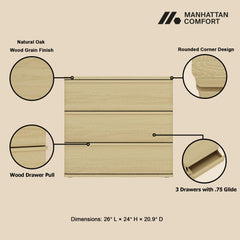 Molly - Nightstand - Oak