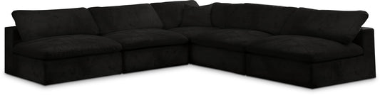 Cozy - 5 Piece Modular Corner Armless Sectional