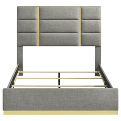 Ines - Fabric Upholstered Panel Bed