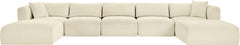 Shaggy - 7 Piece Modular Sectional With 2 Ottomans