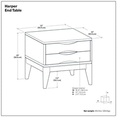 Harper - Handcrafted End Table