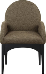 Waldorf - Boucle Dining Arm Chair With Black Legs