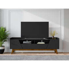 Marcus - TV Stand With 4 Shelves And Soft Close Doors