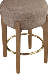 Torino - Backless Counter Stool With Brushed Brown Base (Set of 2)