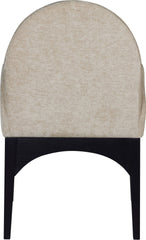 Waldorf - Chenille Dining Arm Chair With Black Legs