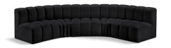 Arc - Faux Leather 5 Piece U-Shaped Modular Sofa