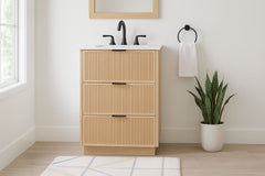Willard - Engineered Stone And Solid Wood Bathroom Vanity