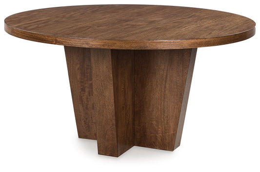 Kristiland - Dining Table - Warm Brown
