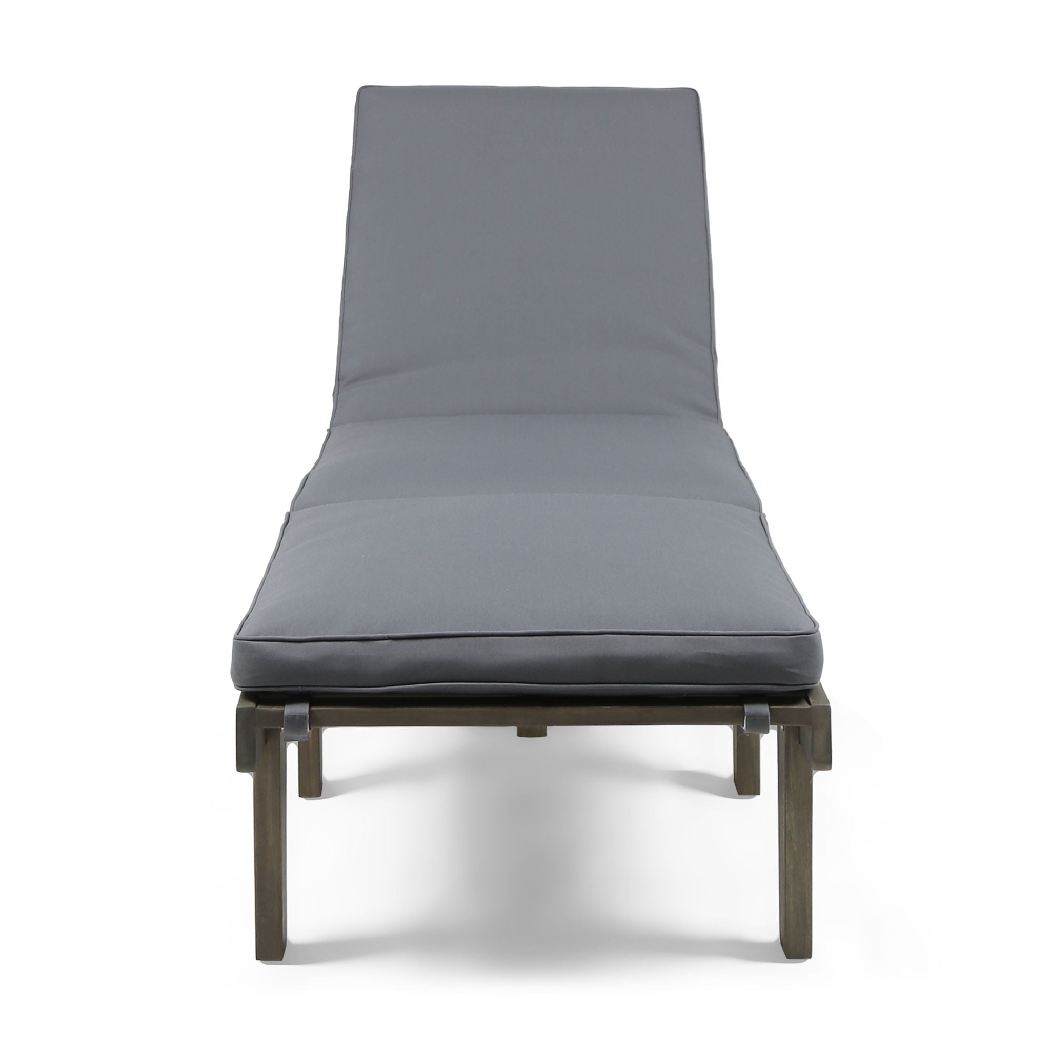 Ariana - Wood Chaise Lounge With Cushion