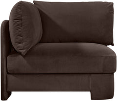 Hammond - Velvet Performance Fabric Upholstered Corner Chair