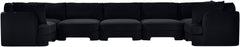 Hammond - Velvet Performance Fabric Upholstered 7 Piece U-Shaped Sectional