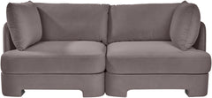 Hammond - Velvet Performance Fabric Upholstered 2 Piece Loveseat