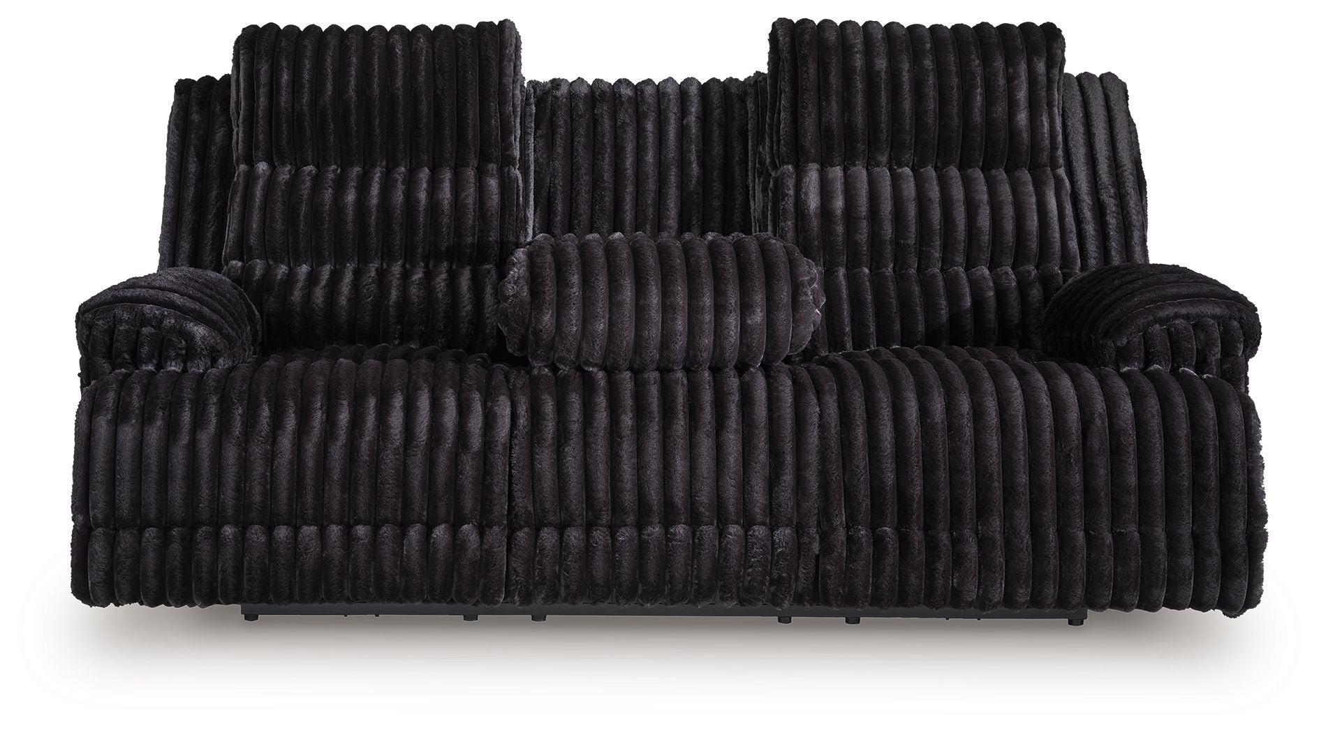 Rhine Falls - Onyx - Reclining Power Sofa With Drop Down Table