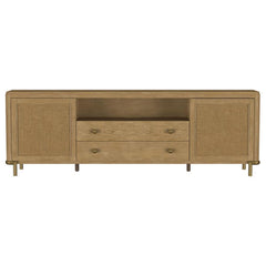 Arini - Rattan Cane 2-Door TV Stand Media Console