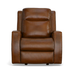 Mustang - Power Gliding Recliner With Power Headrest - Rust