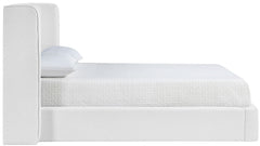 Kendall - Linen Textured Fabric Upholstered Bed