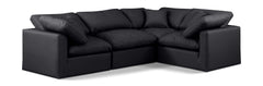 Indulge - Faux Leather 4 Piece Modular Corner Sectional
