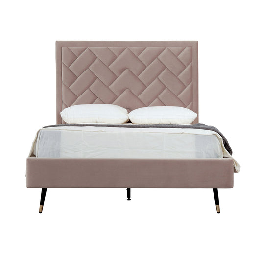 Crosby - Bed With Upholstered Headboard And Slats