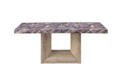 D02 - Dining Table - Lava / Natural