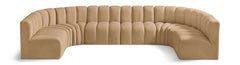 Arc - Velvet Modular U-Shaped Sectional