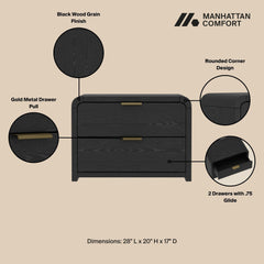 Grace - Nightstand With Modern Minimalist Design