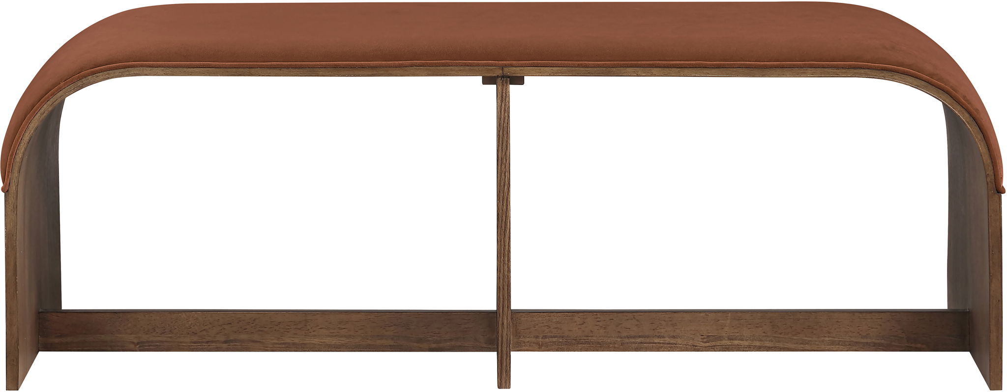 Sable - 52" Velvet Performance Fabric Upholstered Bench