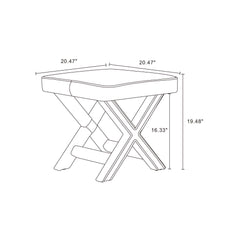 Abigail - Accent Bench With Piped Cushion