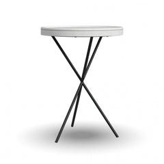 Melody - Chairside Table - White
