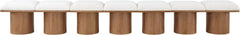 Pavilion - 7 Piece Modular Bench With Brown Base